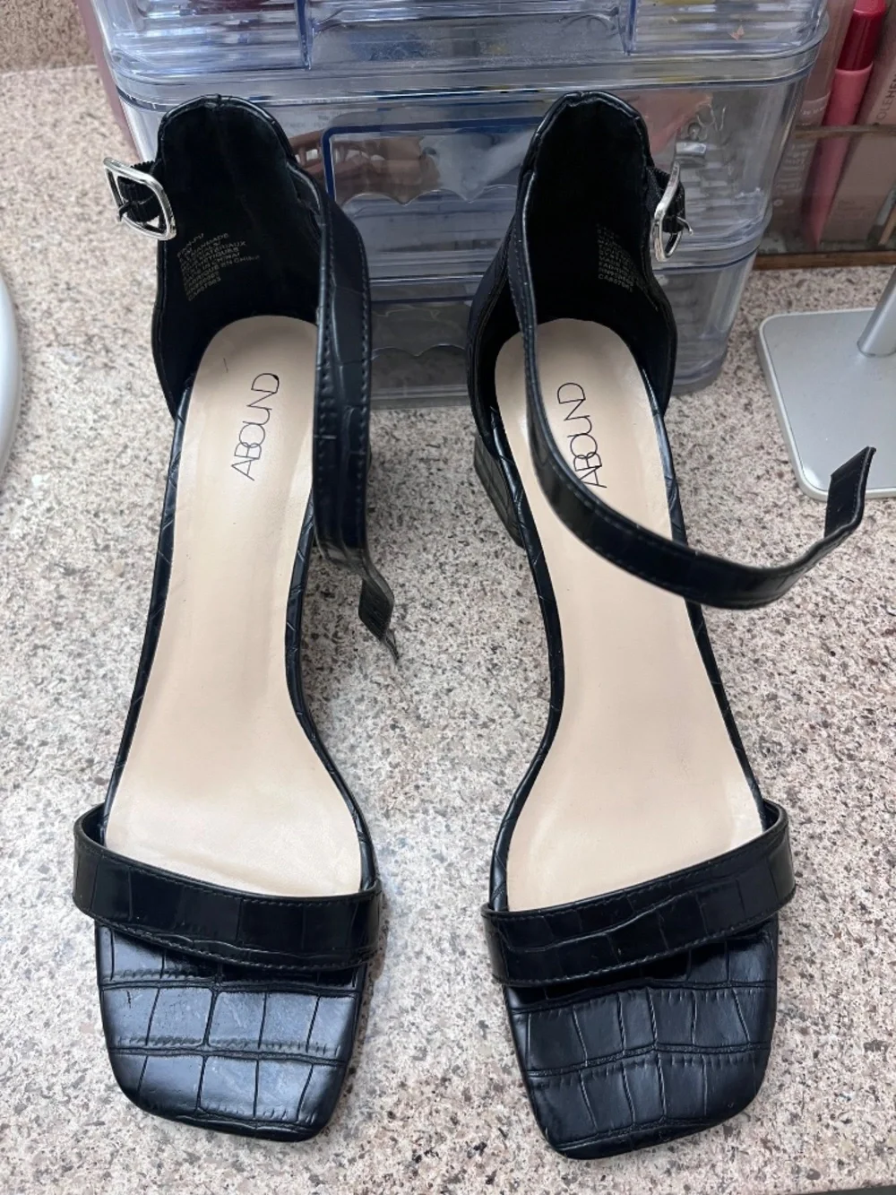 Black Strappy Heels